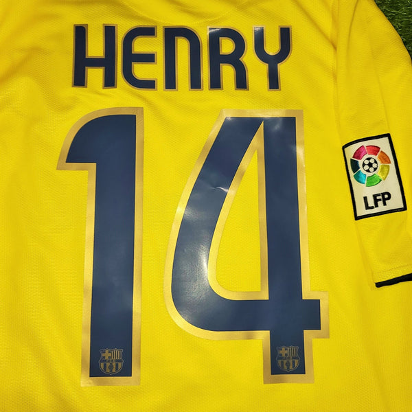 Henry Barcelona TREBLE SEASON 2008 2009 Away Jersey Shirt Maillot L SKU# 286787-760 foreversoccerjerseys