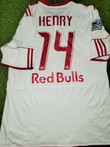 Henry New York NY Red Bulls 2010 2011 DEBUT Home Soccer Jersey Shirt XL SKU# P57131 Adidas