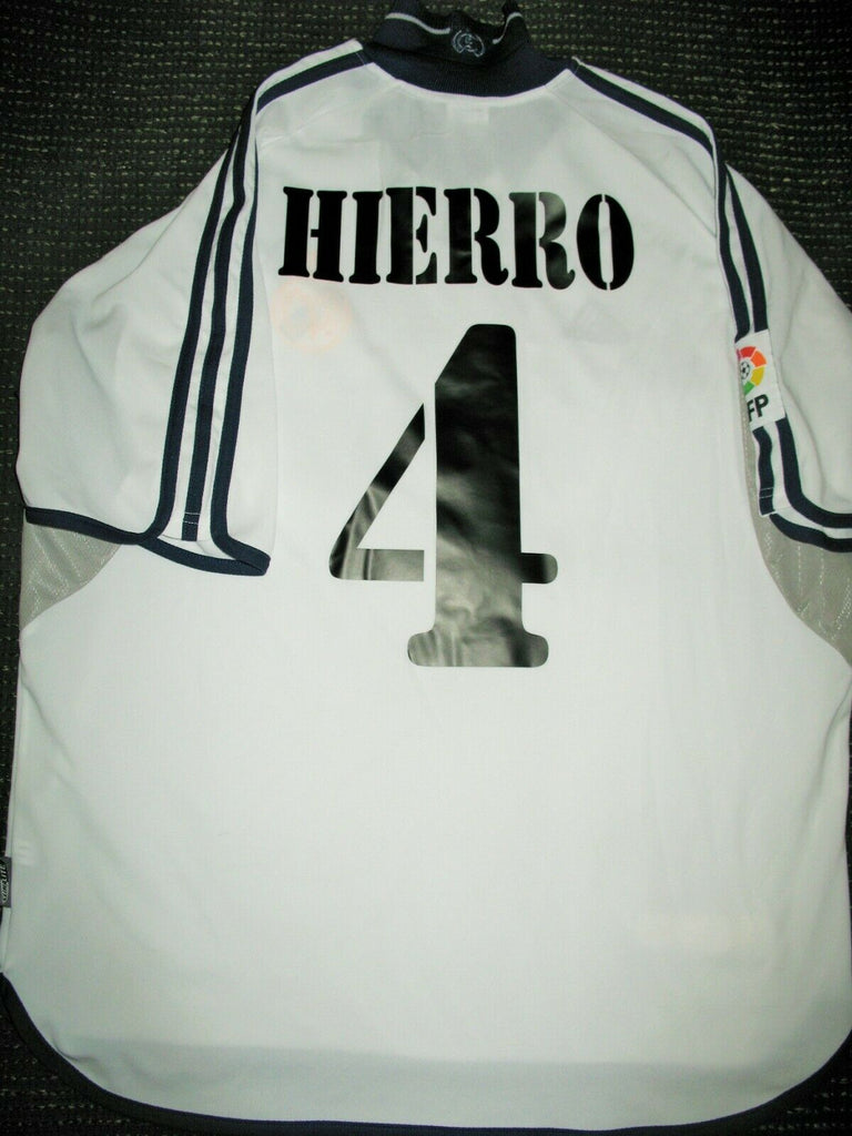 Hierro Real Madrid 2000 2001 Jersey Shirt Maillot Camiseta L - foreversoccerjerseys