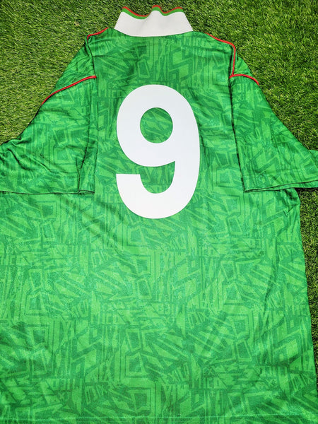 Hugo Sanchez Mexico Umbro 1993 COPA AMERICA Soccer Jersey Shirt L Umbro