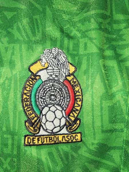 Hugo Sanchez Mexico Umbro 1994 WORLD CUP Jersey Shirt Camiseta XL foreversoccerjerseys