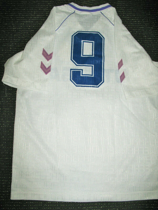 Hugo Sanchez Real Madrid Hummel 1990 1991 1992 Jersey Camiseta Shirt XL - foreversoccerjerseys