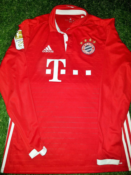 Hummels Bayern Munich 2016 2017 Long Sleeve Jersey Trikot M foreversoccerjerseys