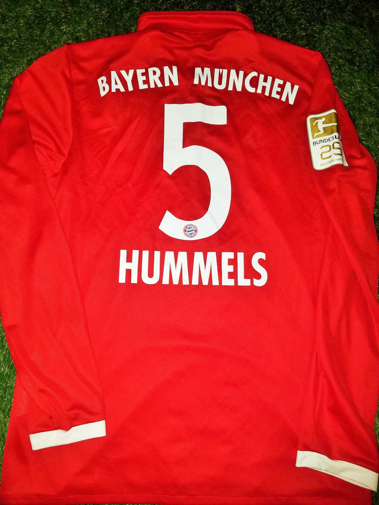 Hummels Bayern Munich 2016 2017 Long Sleeve Jersey Trikot M foreversoccerjerseys