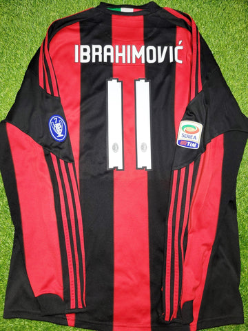 Ibrahimovic AC Milan 2010 2011 Long Sleeve Soccer Jersey Shirt XL SKU# P96287 Nike