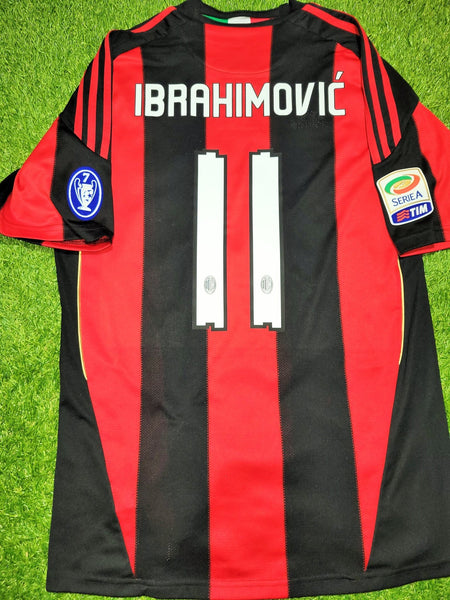 Ibrahimovic AC Milan 2010 2011 Soccer Jersey Shirt M SKU# P96288 Nike