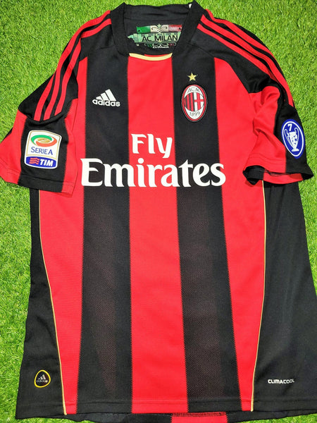 Ibrahimovic AC Milan 2010 2011 Soccer Jersey Shirt M SKU# P96288 Nike