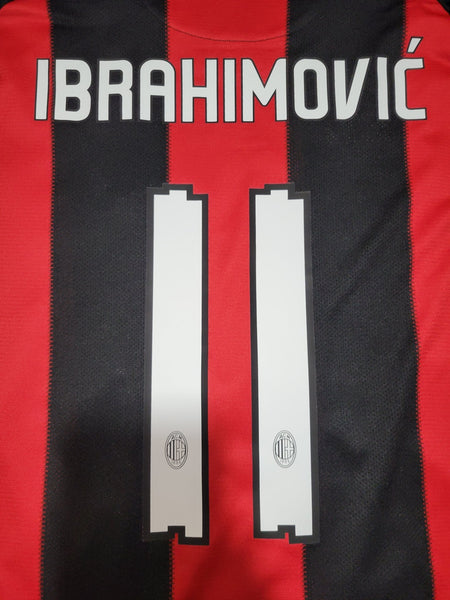 Ibrahimovic AC Milan 2010 2011 Soccer Jersey Shirt M SKU# P96288 Nike