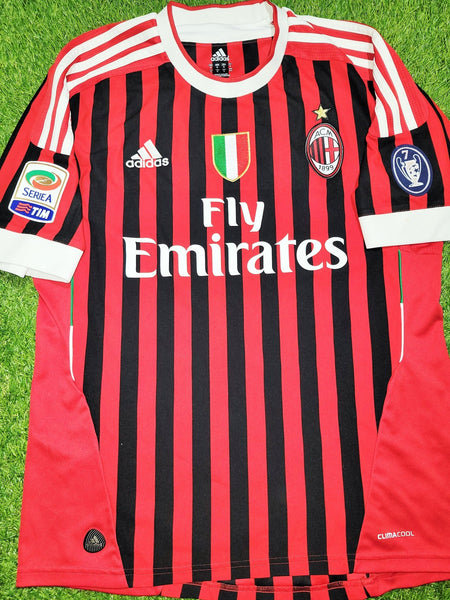 Ibrahimovic AC Milan 2011 2012 Home Soccer Jersey Shirt M SKU# V13457 Nike