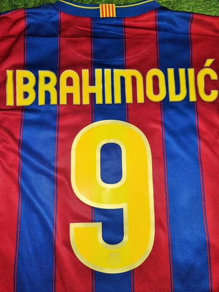 Ibrahimovic Barcelona DEBUT SEASON 2009 2010 Jersey Shirt Maillot L SKU# 343808-496 foreversoccerjerseys