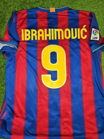 Ibrahimovic Barcelona DEBUT SEASON 2009 2010 Jersey Shirt Maillot L SKU# 343808-496 foreversoccerjerseys