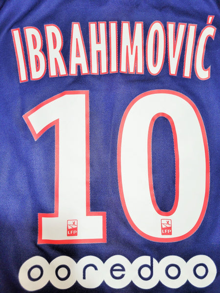 Ibrahimovic PSG Paris Saint Germain 2015 2016 PLAYER ISSUE Soccer Jersey M SKU# 658904-411 Nike