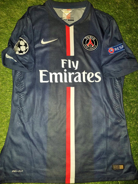 Ibrahimovic PSG Paris Saint Germain UEFA MATCH ISSUED Jersey Shirt Maillot L foreversoccerjerseys