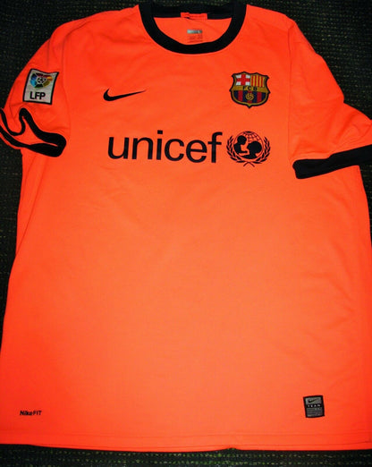 Iniesta Barcelona 2009 2010 Pink Jersey  Shirt Camiseta Trikot L - foreversoccerjerseys