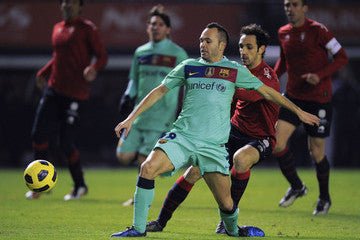 Iniesta Barcelona 2010 2011 Green Away Long Sleeve Jersey Shirt Camiseta BNWT XL SKU# 382359-310 Nike