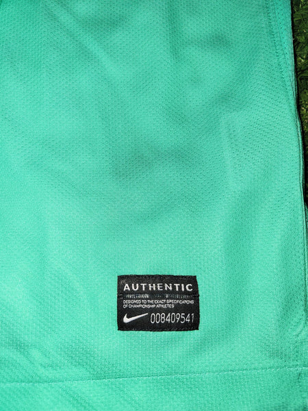 Iniesta Barcelona 2010 2011 Green Away Long Sleeve Jersey Shirt Camiseta BNWT XL SKU# 382359-310 Nike