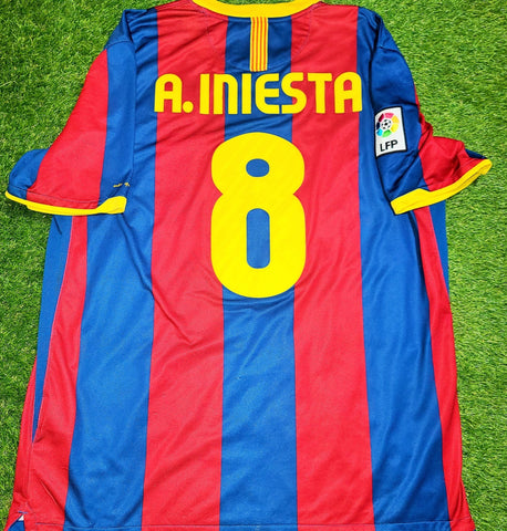 Iniesta Barcelona 2010 2011 Home Nike Jersey Shirt Camiseta XL SKU# 382354-486 foreversoccerjerseys