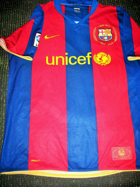 Iniesta Barcelona Anniversary 2007 2008 Jersey Shirt Camiseta L - foreversoccerjerseys