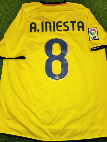 Iniesta Barcelona INIESTAZO TREBLE 2008 2009 Jersey Shirt L SKU# 286787-760 foreversoccerjerseys