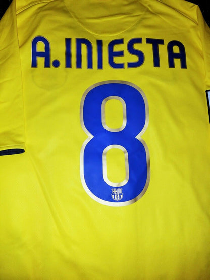 Iniesta Barcelona INIESTAZO TREBLE 2008 2009 Jersey Shirt XL - foreversoccerjerseys