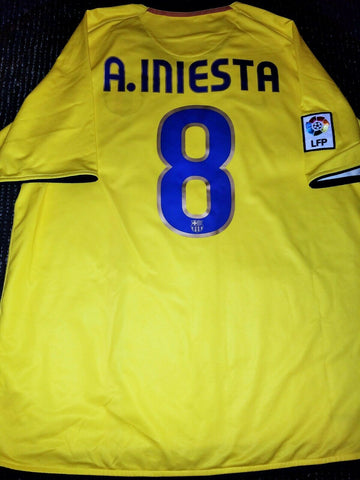 Iniesta Barcelona INIESTAZO TREBLE 2008 2009 Jersey Shirt XL - foreversoccerjerseys