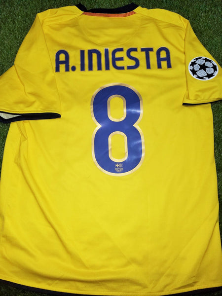 Iniesta Barcelona INIESTAZO TREBLE 2008 2009 UEFA Jersey Shirt M SKU# 286787-760 foreversoccerjerseys