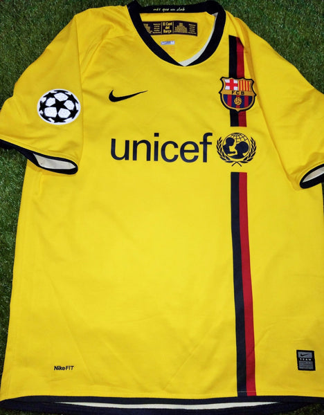 Iniesta Barcelona INIESTAZO TREBLE 2008 2009 UEFA Jersey Shirt M SKU# 286787-760 foreversoccerjerseys
