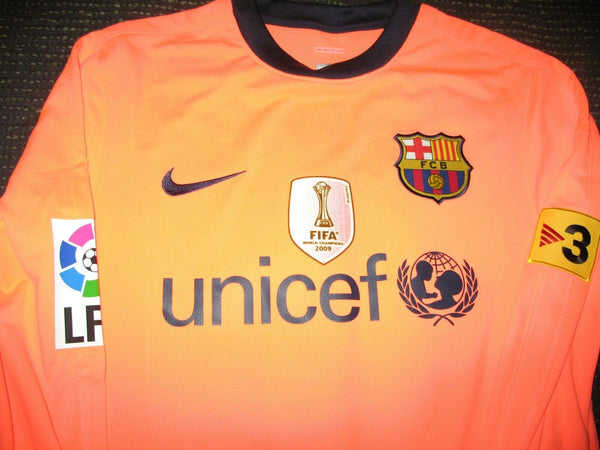 Iniesta Barcelona MATCH WORN Pink 2010 2011 Jersey Shirt Camiseta Trikot Maglia - foreversoccerjerseys