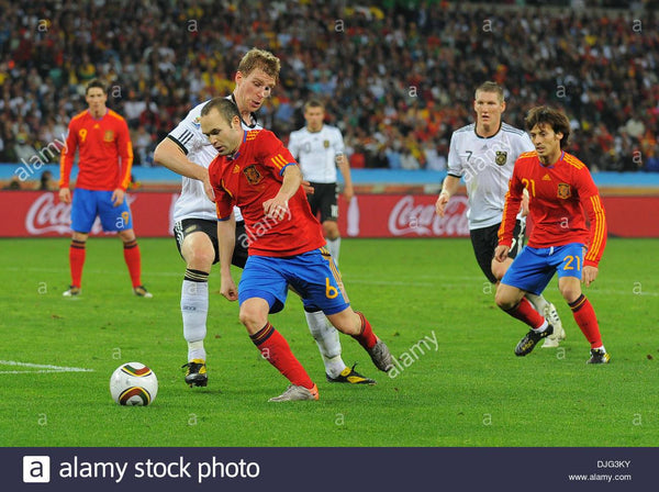 Iniesta Spain 2010 WC SEMI FINAL Jersey Espana Camiseta Shirt M - foreversoccerjerseys