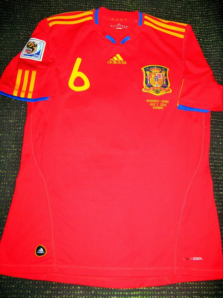 Iniesta Spain 2010 WC SEMI FINAL Jersey Espana Camiseta Shirt M - foreversoccerjerseys