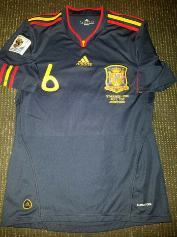 Iniesta Spain 2010 World Cup Final Jersey Camiseta Shirt S - foreversoccerjerseys