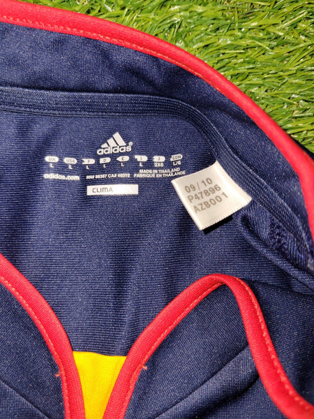 Iniesta Spain 2010 WORLD CUP FINAL WITH STAR Jersey Espana Camiseta Shirt L SKU# P47896 AZB001 foreversoccerjerseys