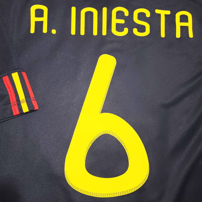 Iniesta Spain 2010 WORLD CUP FINAL WITH STAR Jersey Espana Camiseta Shirt M SKU# P47896 AZB001 foreversoccerjerseys