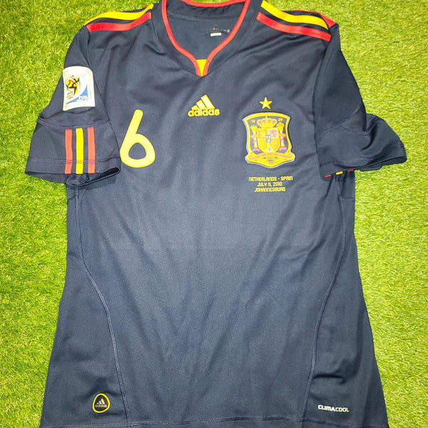 Iniesta Spain 2010 WORLD CUP FINAL WITH STAR Jersey Espana Camiseta Shirt M SKU# P47896 AZB001 foreversoccerjerseys