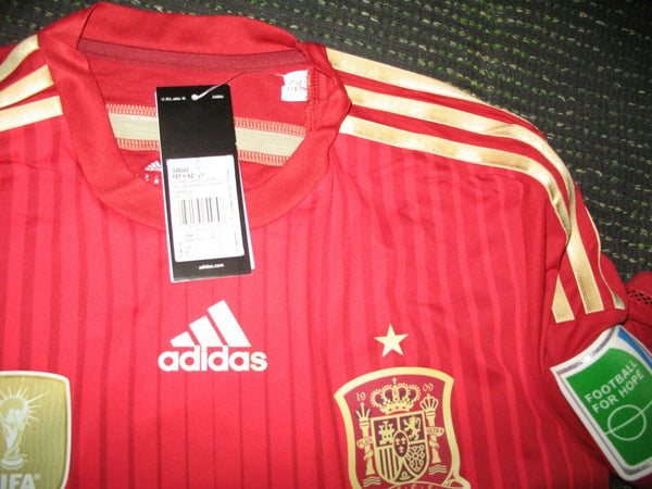 Iniesta Spain 2014 WORLD CUP Adizero Player Issue Jersey Shirt BNWT M - foreversoccerjerseys