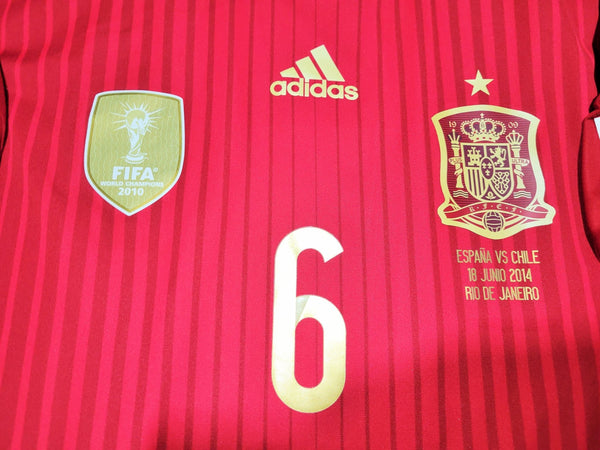 Iniesta Spain 2014 WORLD CUP Adizero Player Issue Soccer Jersey Shirt XL SKU# G85242 Adidas