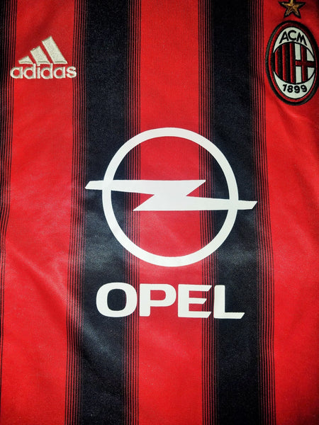 Kaka AC Milan 2004 2005 UEFA Long Sleeve Home Jersey Shirt Maglia L SKU# 302712 AHJ001 foreversoccerjerseys