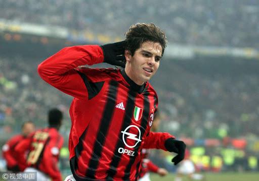 Kaka AC Milan 2004 2005 UEFA Long Sleeve Home Jersey Shirt Maglia L SKU# 302712 AHJ001 foreversoccerjerseys