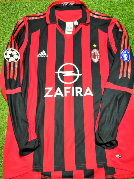 Kaka AC Milan 2005 2006 UEFA Long Sleeve Jersey Shirt Maglia L SKU# 109957 Adidas