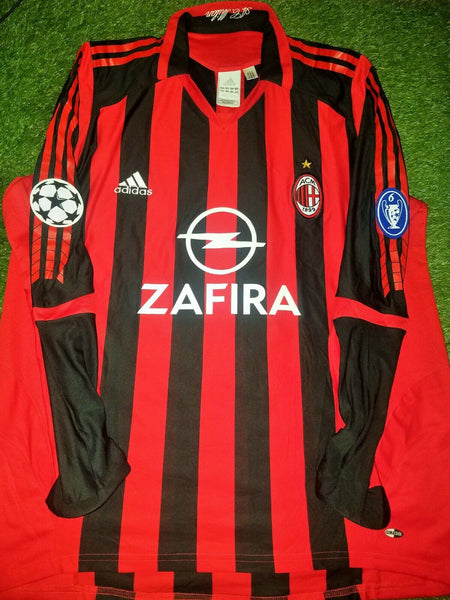 Kaka AC Milan 2005 2006 UEFA Long Sleeve Jersey Shirt Maglia XL - foreversoccerjerseys