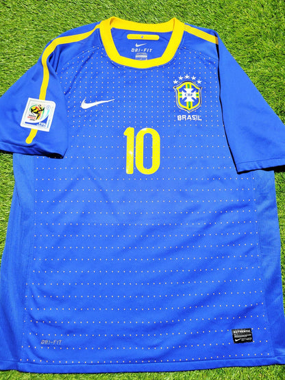 Kaka Brazil 2010 WORLD CUP Away Nike Soccer Jersey Shirt Camiseta L SKU# 369251-493 Nike