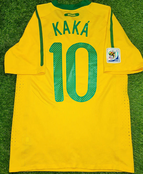 Kaka Brazil WORLD CUP 2010 PLAYER ISSUE Jersey Shirt Camiseta M SKU# 369276-703 foreversoccerjerseys