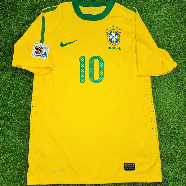 Kaka Brazil WORLD CUP 2010 PLAYER ISSUE Jersey Shirt Camiseta M SKU# 369276-703 foreversoccerjerseys