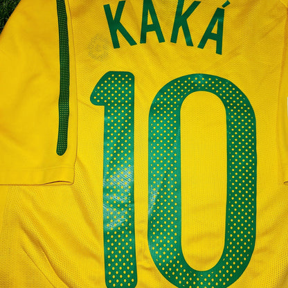 Kaka Brazil WORLD CUP 2010 PLAYER ISSUE Jersey Shirt Camiseta M SKU# 369276-703 foreversoccerjerseys