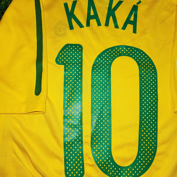 Kaka Brazil WORLD CUP 2010 PLAYER ISSUE Jersey Shirt Camiseta M SKU# 369276-703 foreversoccerjerseys
