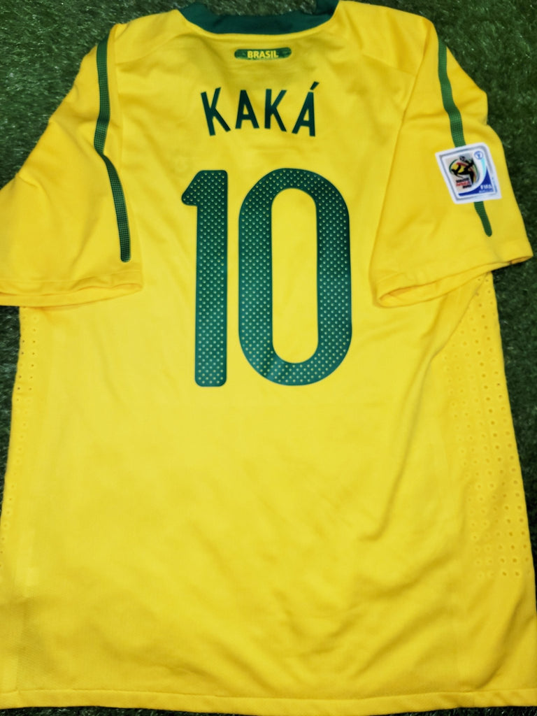 Kaka Brazil WORLD CUP 2010 PLAYER ISSUE Soccer Jersey Shirt XL SKU#  369276-703