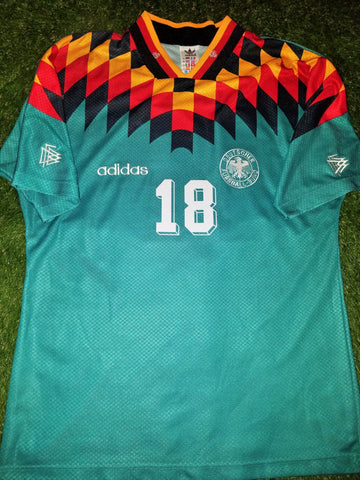 Klinsmann Germany 1994 Green Jersey Shirt Deutschland Trikot M foreversoccerjerseys