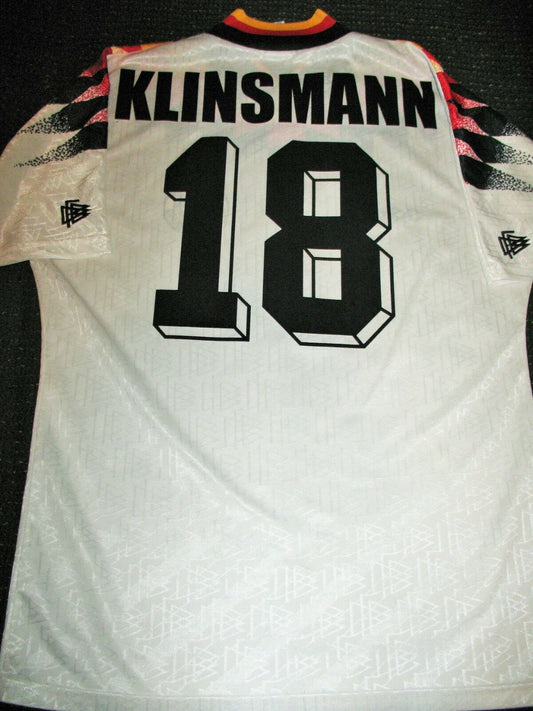 Klinsmann Germany 1994 World Cup Jersey Deutschland Trikot Shirt  M - foreversoccerjerseys