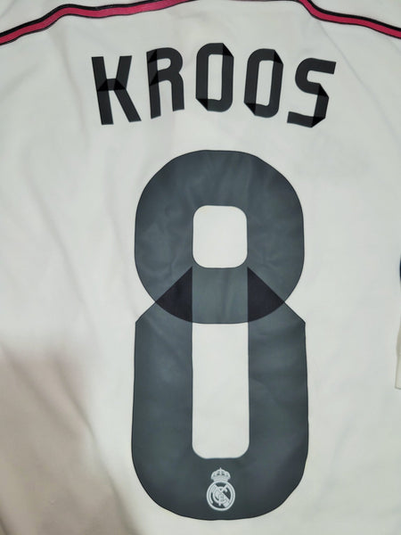 Kroos Real Madrid 2014 2015 DEBUT UEFA Soccer Jersey Shirt M SKU# M38202 Adidas