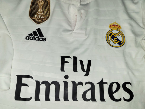 Kroos Real Madrid 2014 2015 DEBUT UEFA Soccer Jersey Shirt M SKU# M38202 Adidas